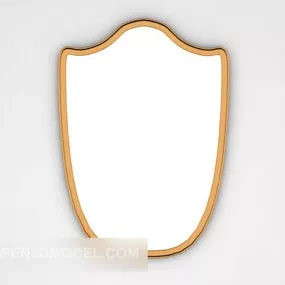 Bathroom Mirror Shield Shaped 3d model