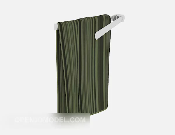 Towel With Steel Hanger 3d model