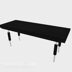 Home Black Color Dining Table 3d model