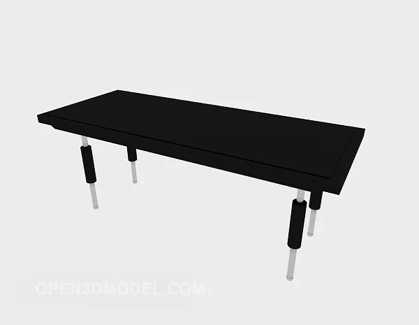 Home Black Color Dining Table 3d model Home Black Color Dining Table 3d model