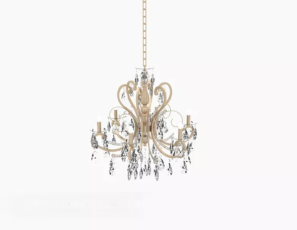 Home Crystal Chandelier 3d model Home Crystal Chandelier 3d model