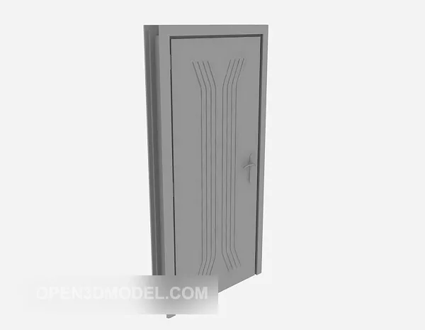 Medieval Window Carved Frame 3d model