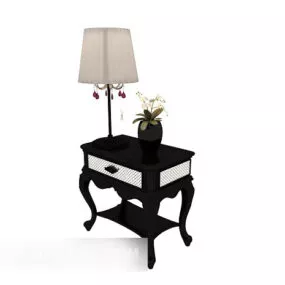 Home European Retro Side Table 3d model