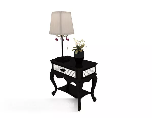 Home European Retro Side Table 3d model Home European Retro Side Table 3d model