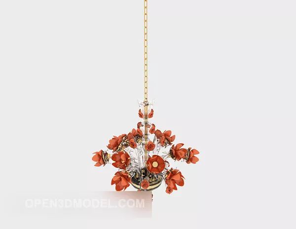 Home Fancy Chandelier 3d model Home Fancy Chandelier 3d model