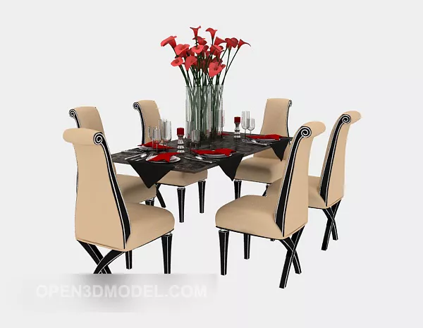 Home Fashion Table 3d model Home Fashion Table 3d model