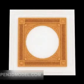 Home Gypsum Light Plate 3d model