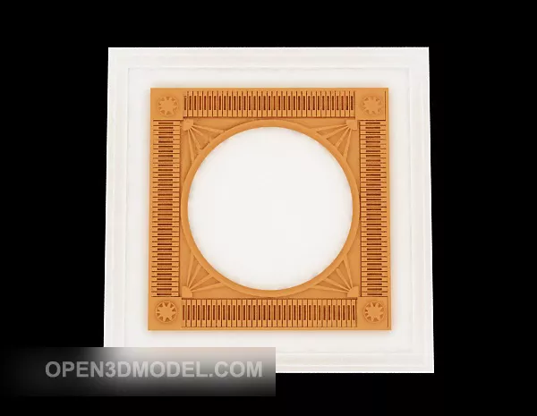 Frosted Glass Ceiling Lamp 3d model