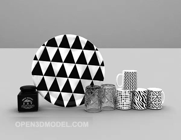 Home Kitchen Items 3d model Home Kitchen Items 3d model