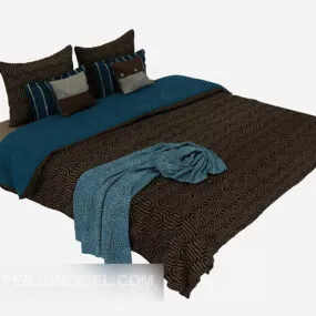 Home Modern Double Bed 3d model