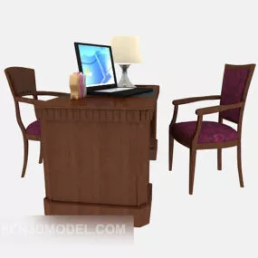Home Office Desk 3d model