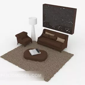 Home Simple Combination Sofa 3d model