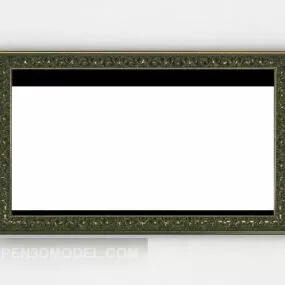 Home Simple Mirror Rectangular 3d model