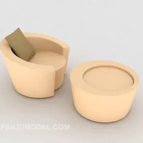 Home Simple Sofa V3 3d model