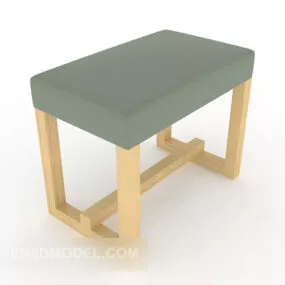 Wood Home Stool 3d model
