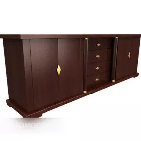 Home Tv Cabinet Brown Cabinet 3d model