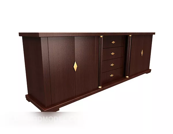 Home Tv Cabinet Brown Cabinet 3d model Home Tv Cabinet Brown Cabinet 3d model