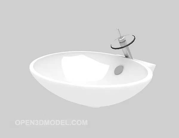 Wash Basin With Cabinet Combine 3d model
