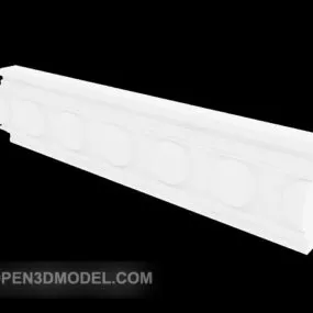 Home White Corner Molding 3d model