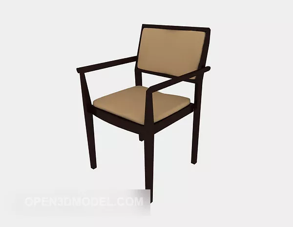 Home Armrest Chair 3d model Home Armrest Chair 3d model