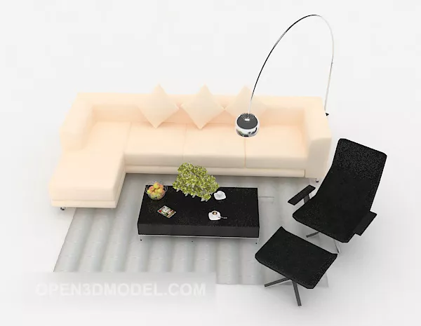 Home-based Relax Multi-person Sofa 3d model Home-based Relax Multi-person Sofa 3d model