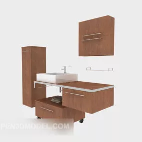 Home Bath Cabinet Sets 3d model