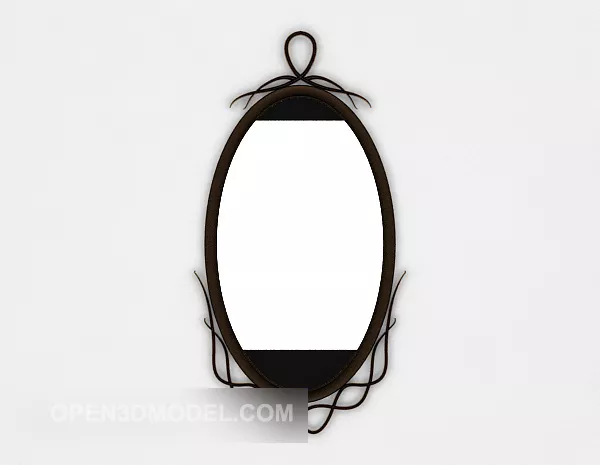 Thick Frame Square Mirror 3d model