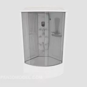Home Bathroom Glass Door 3d model