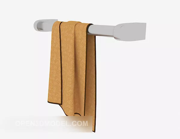 Two Towels On Hanger 3d model