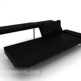 Home Black Sofa 3d model