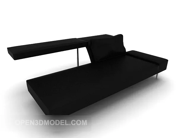 Home Black Sofa 3d model Home Black Sofa 3d model