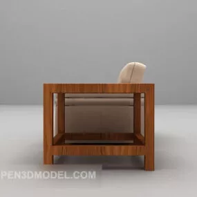 Home Wooden Chair Combination 3d model