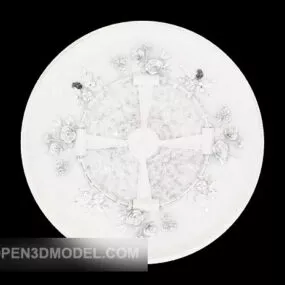 Home Chandelier Light Plate 3d model