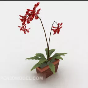 Home Decoration Small Potted 3d model