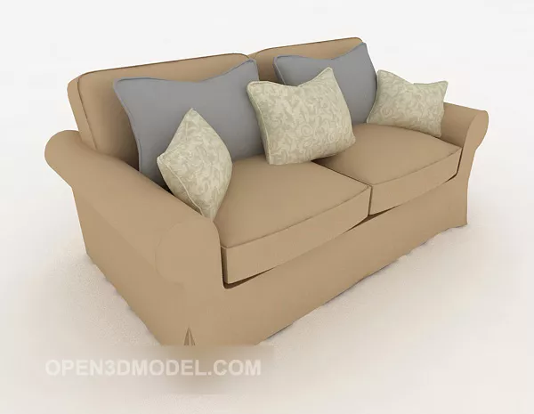 Home Double Sofa 3d model Home Double Sofa 3d model
