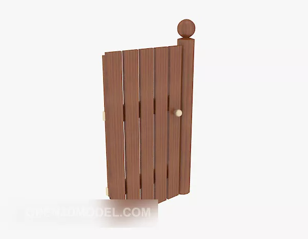 Wrought Iron Fence Curved Middle Shape 3d model