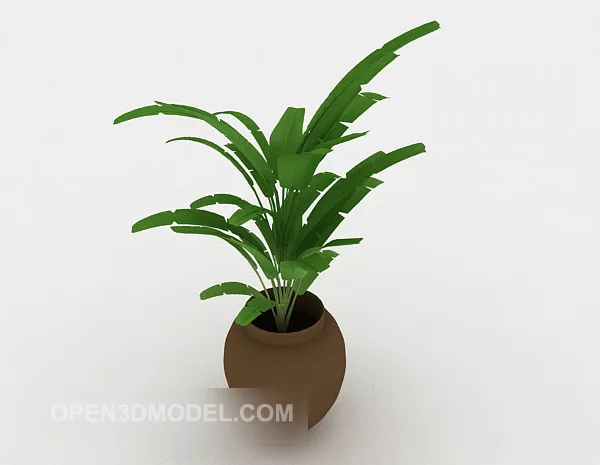 Home Green Tree Potted 3d model Home Green Tree Potted 3d model