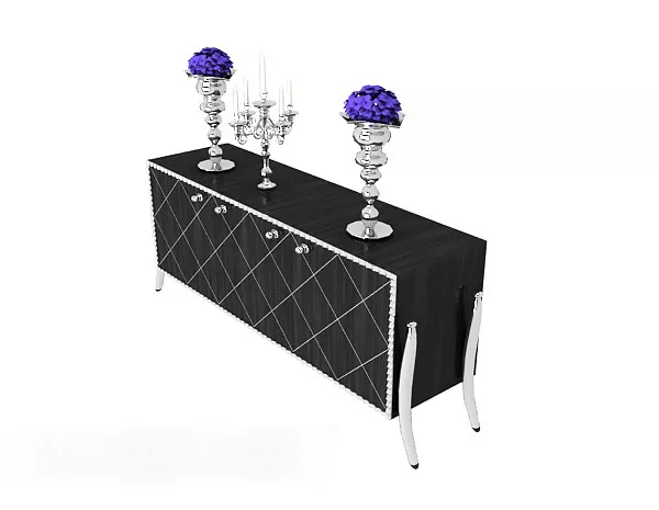 Tv Locker L Shape 3d model