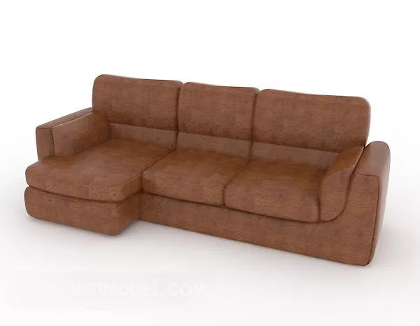 Home Leather Multi-seaters Sofa 3d model Home Leather Multi-seaters Sofa 3d model