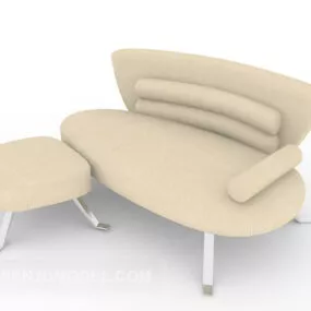 Home Light Multi-person Sofa 3d model