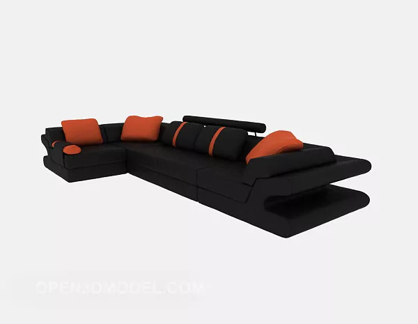Home Decor Living Room Multi-person Sofa 3d model Home Decor Living Room Multi-person Sofa 3d model