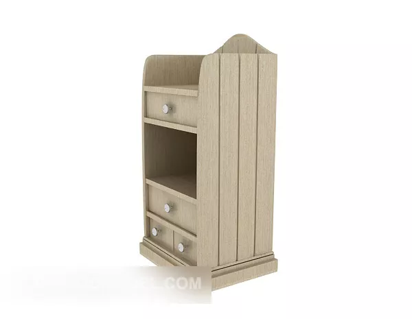 Height Mirror Wood Frame 3d model