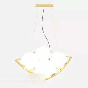 Home Minimalist Style Chandelier 3d model