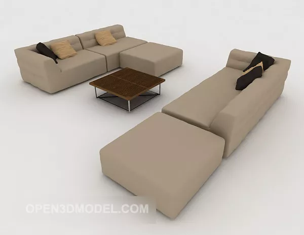 Home Modern Combination Sofa 3d model Home Modern Combination Sofa 3d model