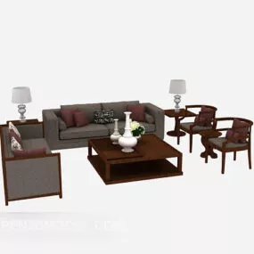 Home Multi-seaters Sofa 3d model