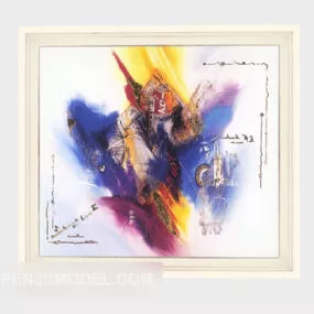 Home Oil Painting Decoration 3d model
