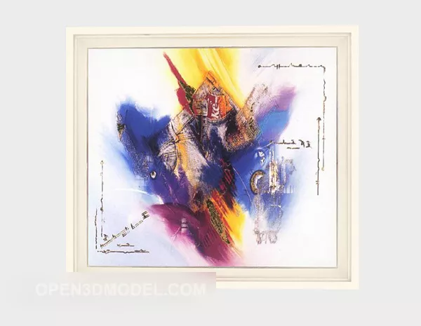 Home Oil Painting Decoration 3d model Home Oil Painting Decoration 3d model