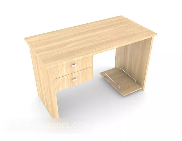 Home Personal Simple Desk 3d model Home Personal Simple Desk 3d model