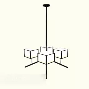 Modernism Simple Chandelier 3d model