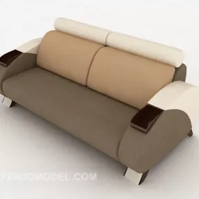 Home-pleasing Double Sofa 3d model